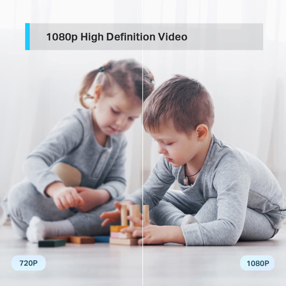 Tapo TP-Link C200 360° 2MP 1080p Full HD Pan/Tilt Home Security Wi-Fi Smart Camera| Alexa Enabled| 2-Way Audio| Night Vision| Motion Detection Tapo