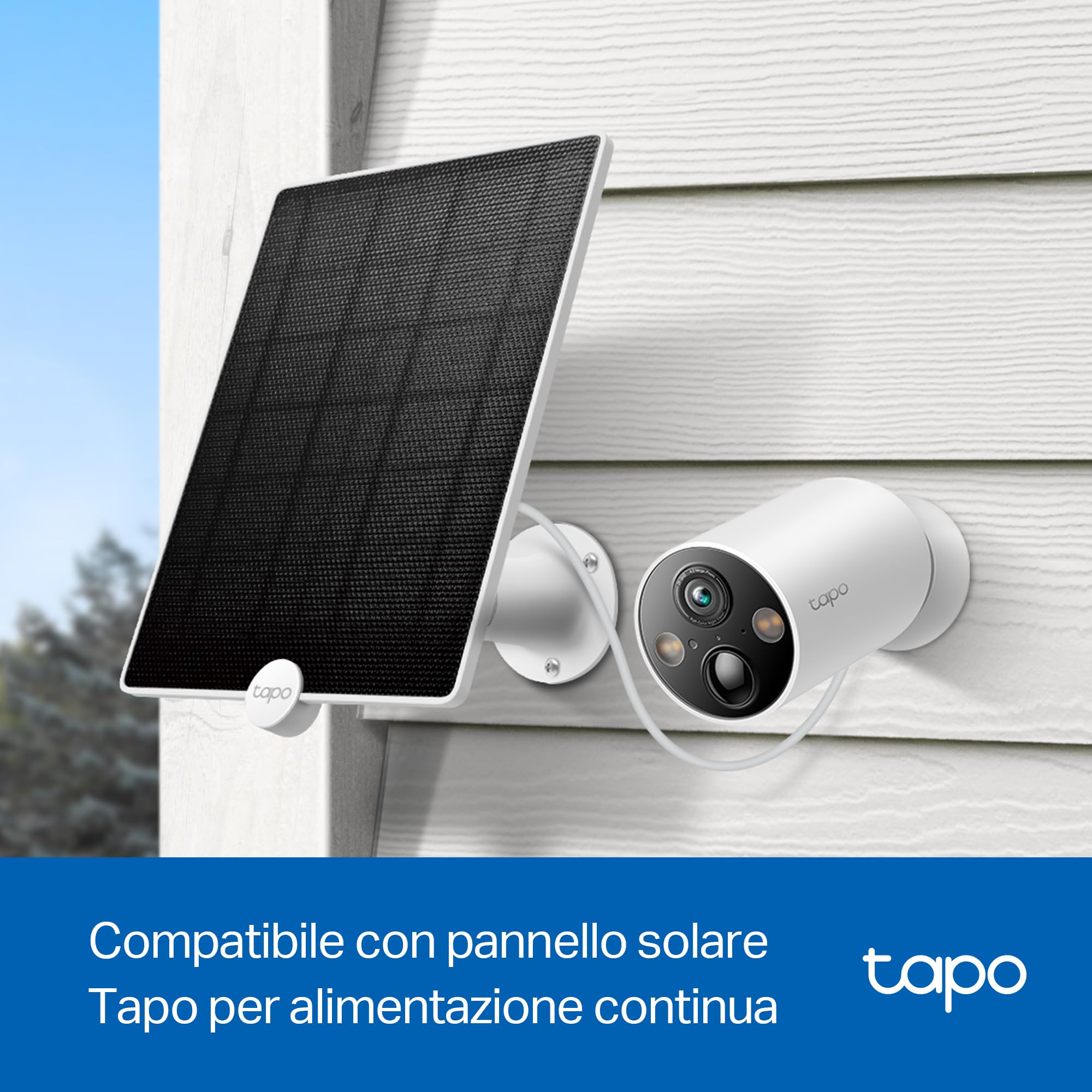 Tapo TP-Link C410 Smart Security Camera, 2K 3MP, Colour Night Vision, Wire-Free Indoor/Outdoor, 6400 mAh Non-Removable Battery Tapo