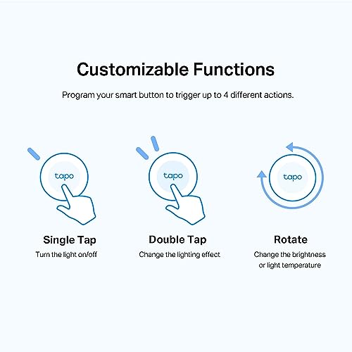 TP-Link Tapo S200B Smart Button, Works with Tapo devices | Smart Home Control | Flexible Placement | Battery Powered | Tapo Hub required Tapo
