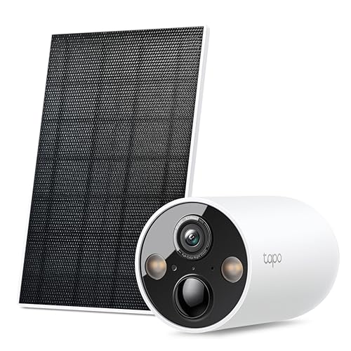 Tapo C425 KIT Smart Wire-Free Security Camera and Solar Panel | 2K QHD 4MP 1440p | Uninterrupted Power Supply |Color Night Vision | Free AI Detection | IP66 Weatherproof| Two-Way Audio Tapo