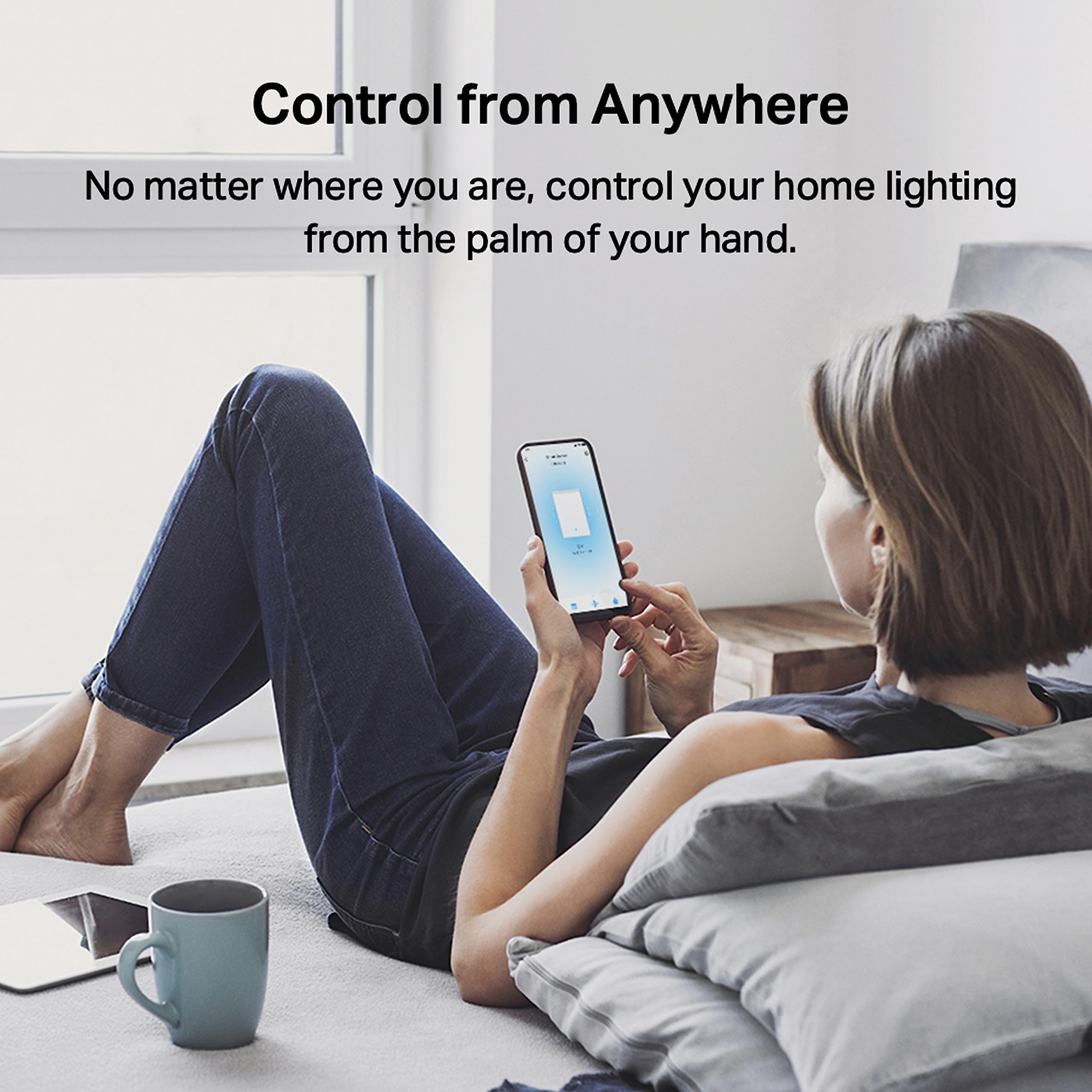 TP-Link Tapo S210 Smart Light Switch 1 Gang 1 Way, Remote and Voice Control, Battery included, Compatible with Alexa & Google home, Tapo Hub Included Tapo