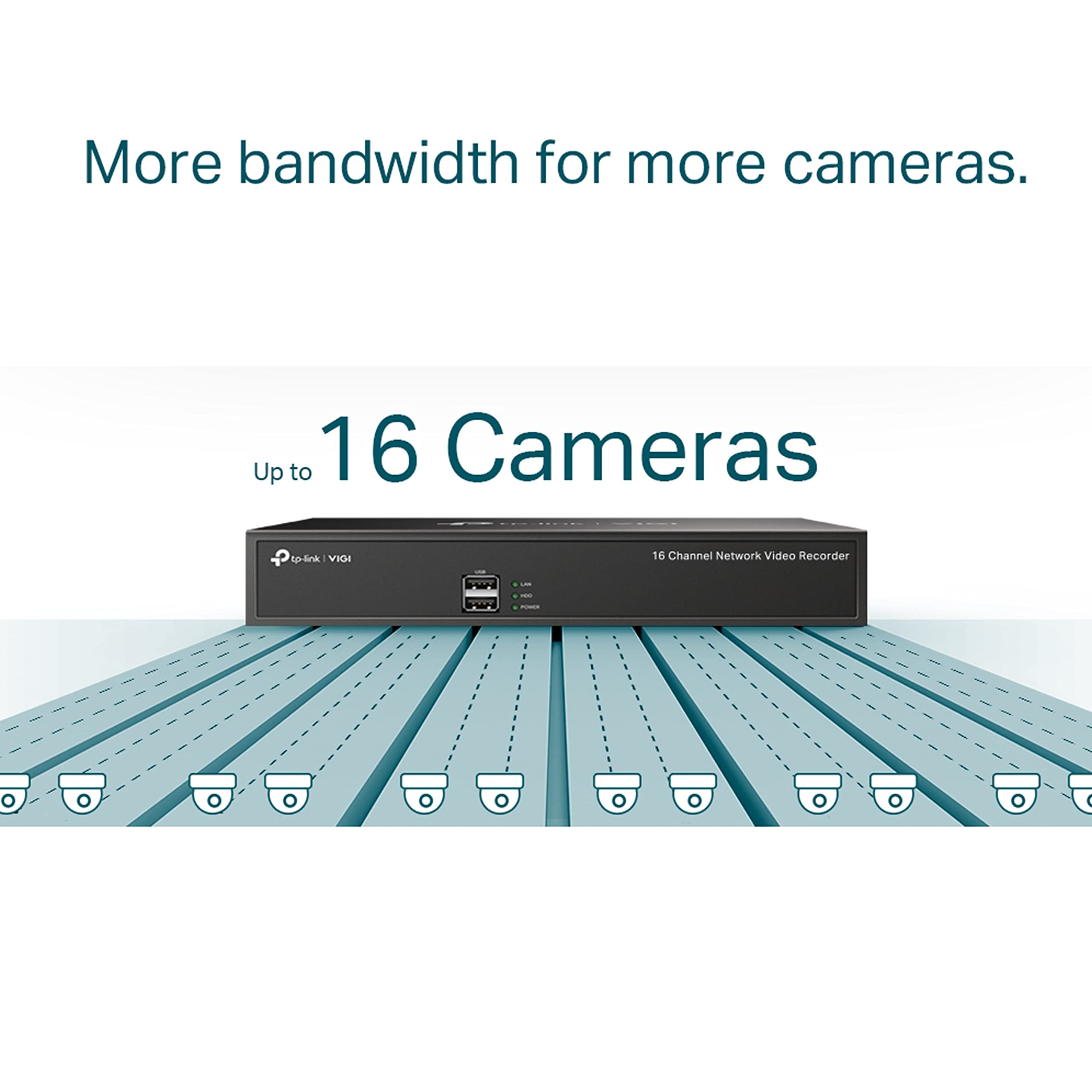 VIGI NVR1008H VIGI 8 Channel Network Video Recorder | H.265+ | 80 Mbps Video Access Bandwidth | Two-Way Audio | Remote Monitoring TP-Link