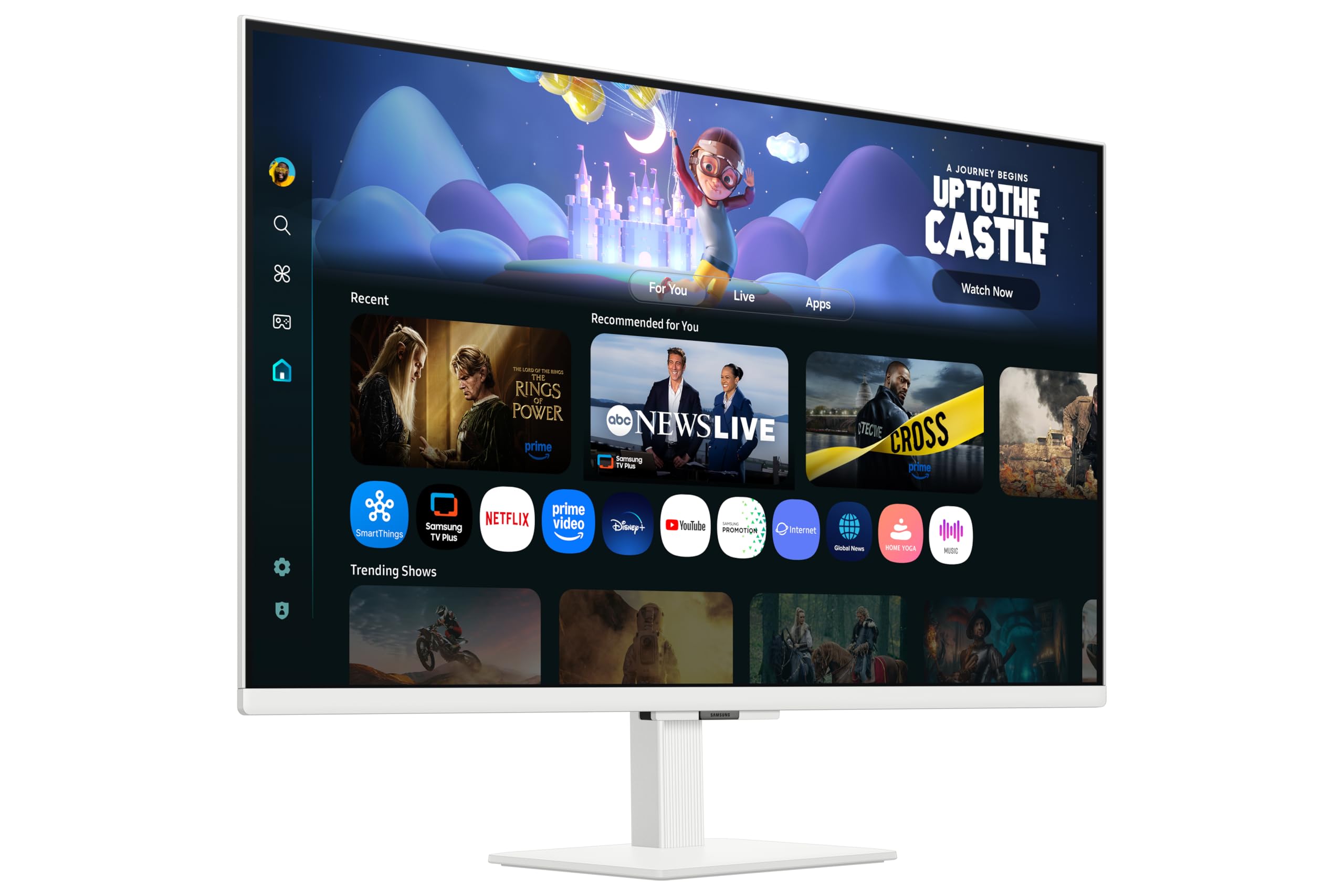 Samsung 27-Inch(68.6cm) M5 FHD Smart Monitor, Mouse & Keyboard Control, OTT Apps, IoT Hub, Office 365, Workout Tracker Samsung